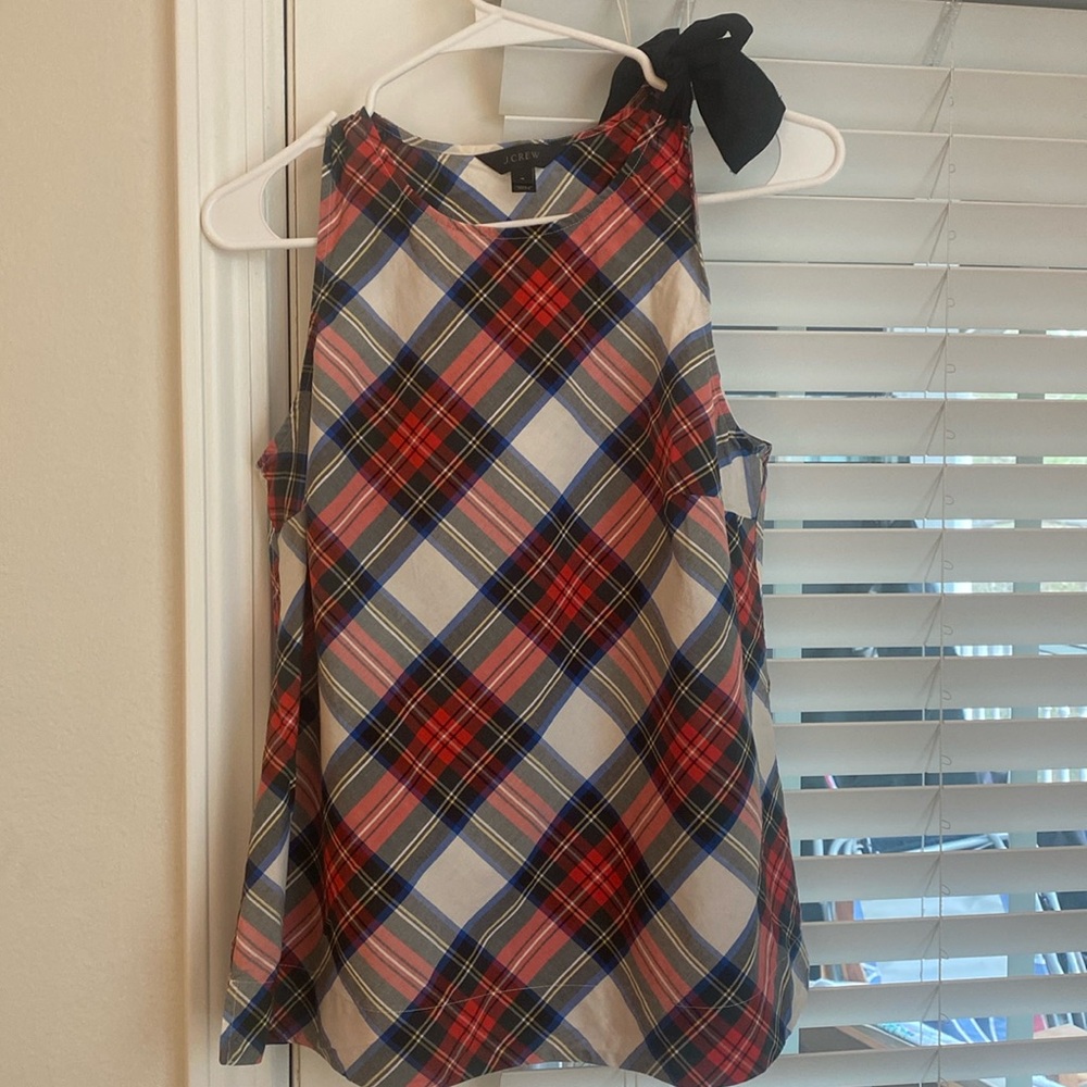 J Crew Plaid Top